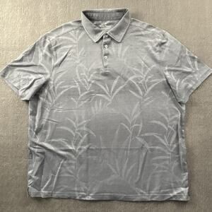 Nat Nast Polo Shirt Adult 2XL XXL Gray Short Sleeve Casual Active Men